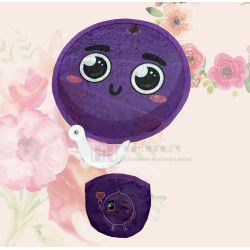 手柄疊扇連小口袋／摺疊小團扇－2H-FAN-052