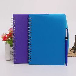 膠皮線圈記事本+原子筆-2H-BK-0004