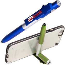 手機支架原子筆+電筒-2H-PEN-0056