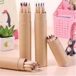 桶裝12色木顏色- 2H-PEN-0070