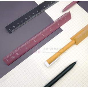 創意雙刻度鋁製多功能尺中筆－2H-PEN-0126