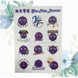 透明造形防水貼紙－2H-ST-0009