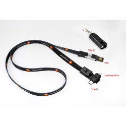 多功能三合一掛繩數據線 -2H-USB-066