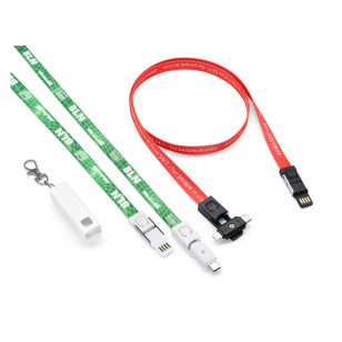 多功能三合一掛繩數據線 -2H-USB-066