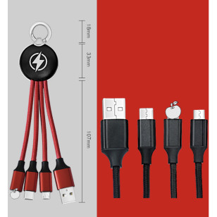 發光匙扣USB充電線-2H-USB-073