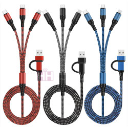 5合1快充編織線-2H-USB-075