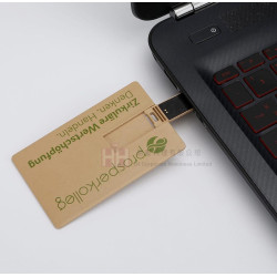 環保麥秸稈卡片式USB-2H-USB-086